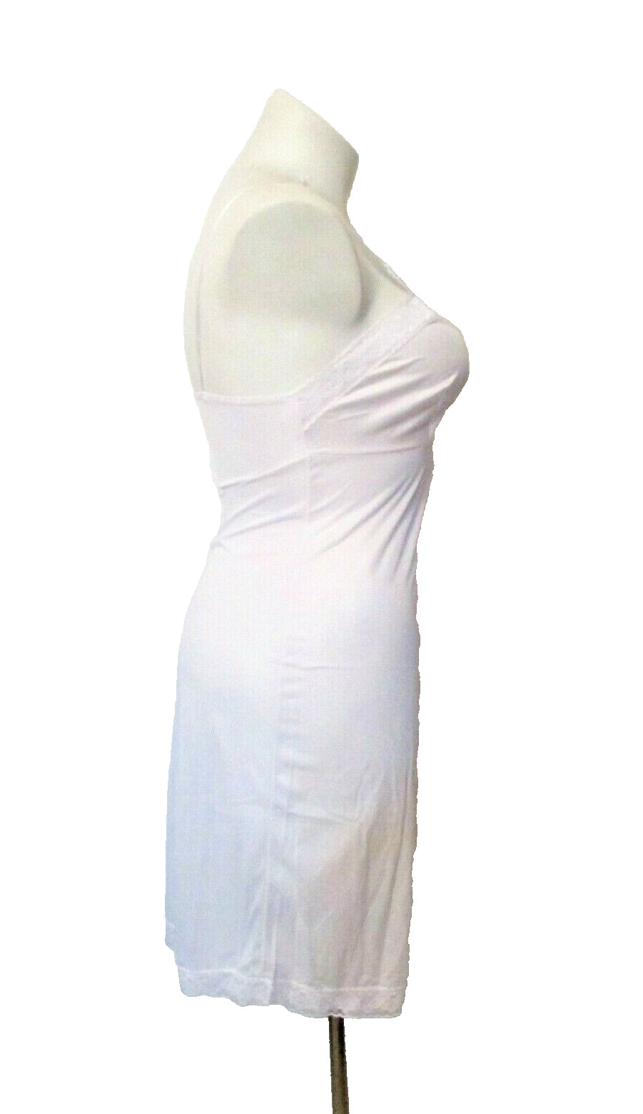 Vanity Fair 10-103 Semi-Sheer Off-White Nylon Lace Trim 22″ Full Dress Slip 36