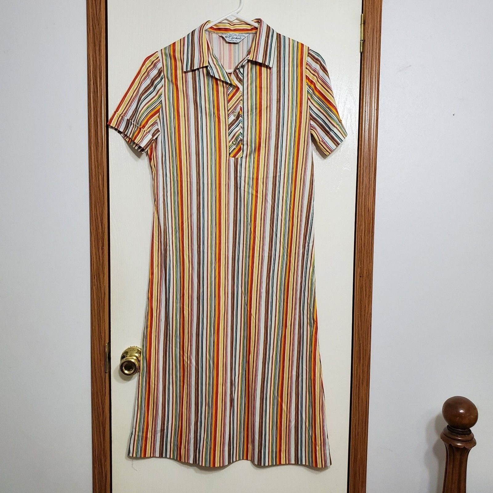 NPC Fashion Striped Retro Mod 1960 – 1970 Tee Shirt Dress