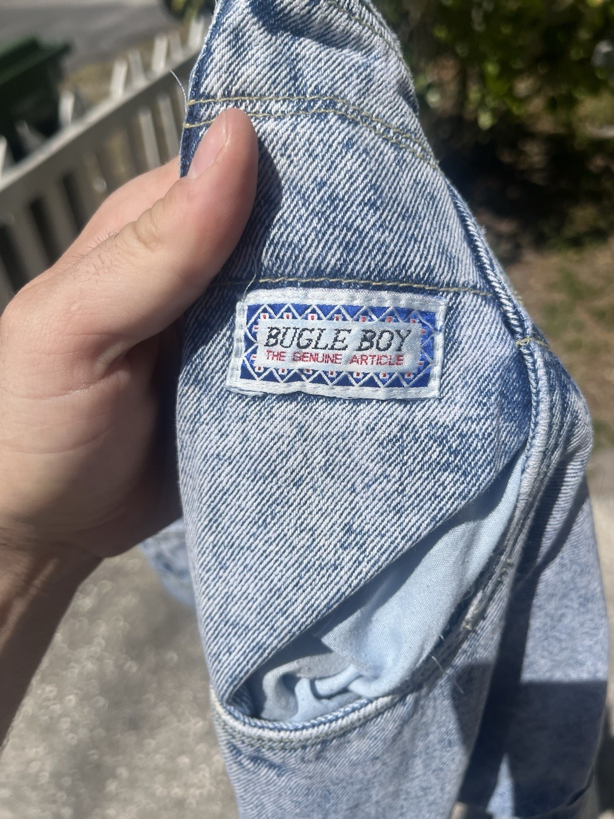 Bugle Boy Vintage Buckle Back Womens Jeans Sz 11 Made Hong Kong 90s