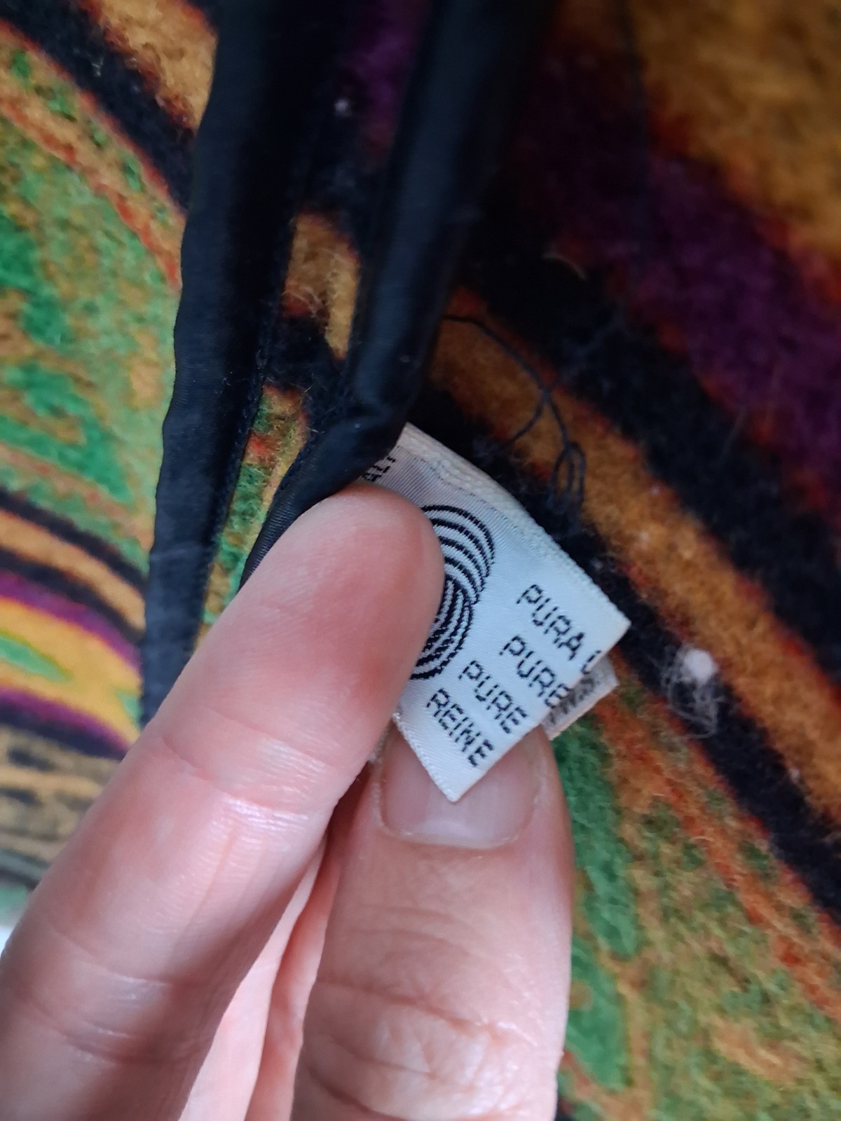 Vintage Byblos 1970’s Blanket Coat by Gianni Versace 100% Wool Unique RARE