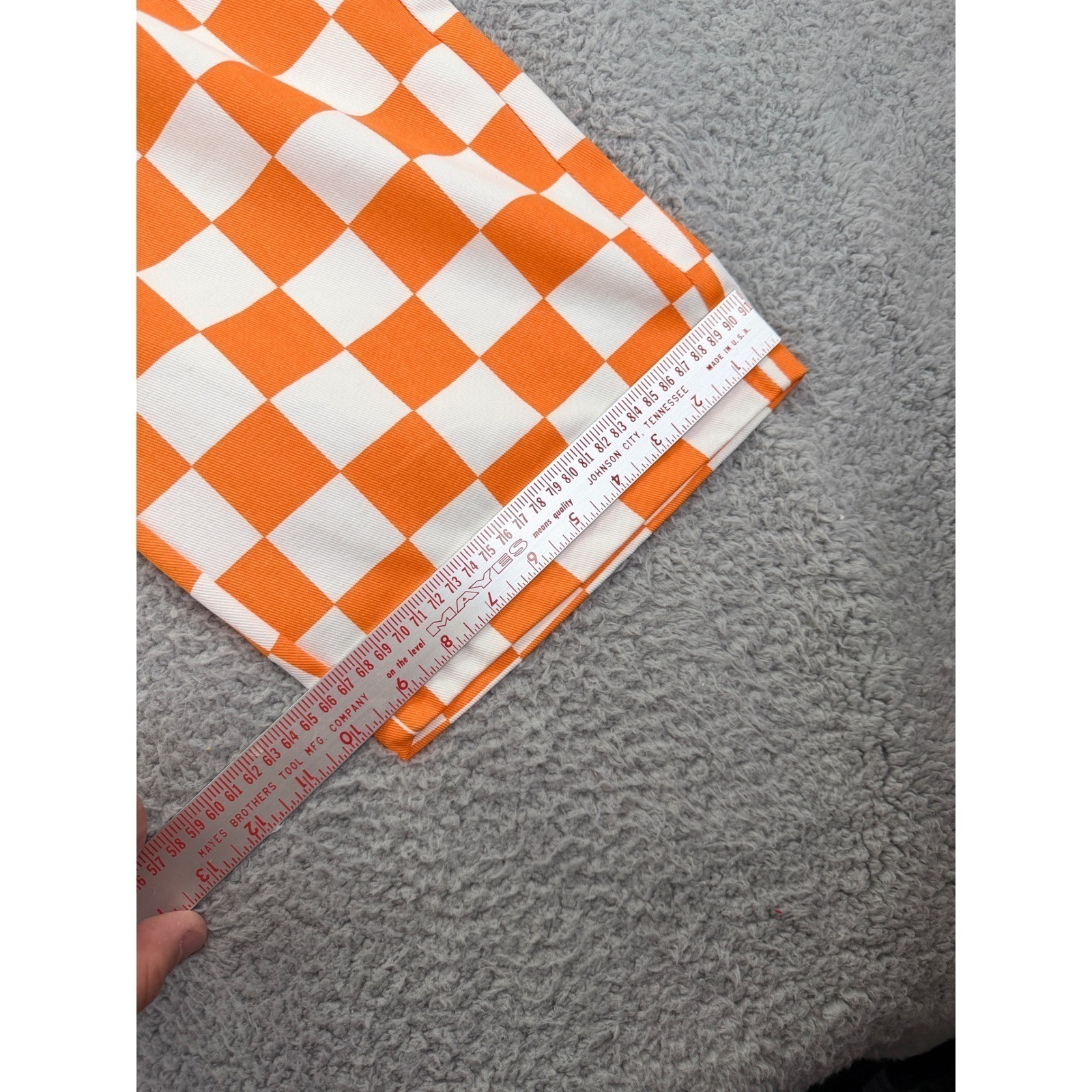 Giftdigger Orange White Overalls XL Checkerboard Bib Jumpsuit Tennessee Vols
