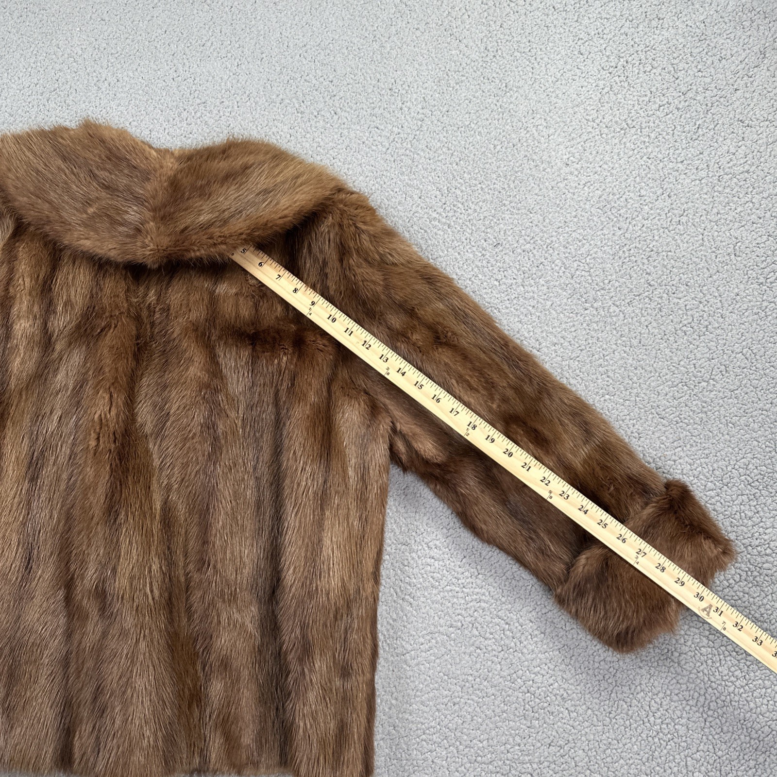 VTG 60s Furs by Conson Mink Stroller Coat Toronto & Sarnia Lined Inner Pocket