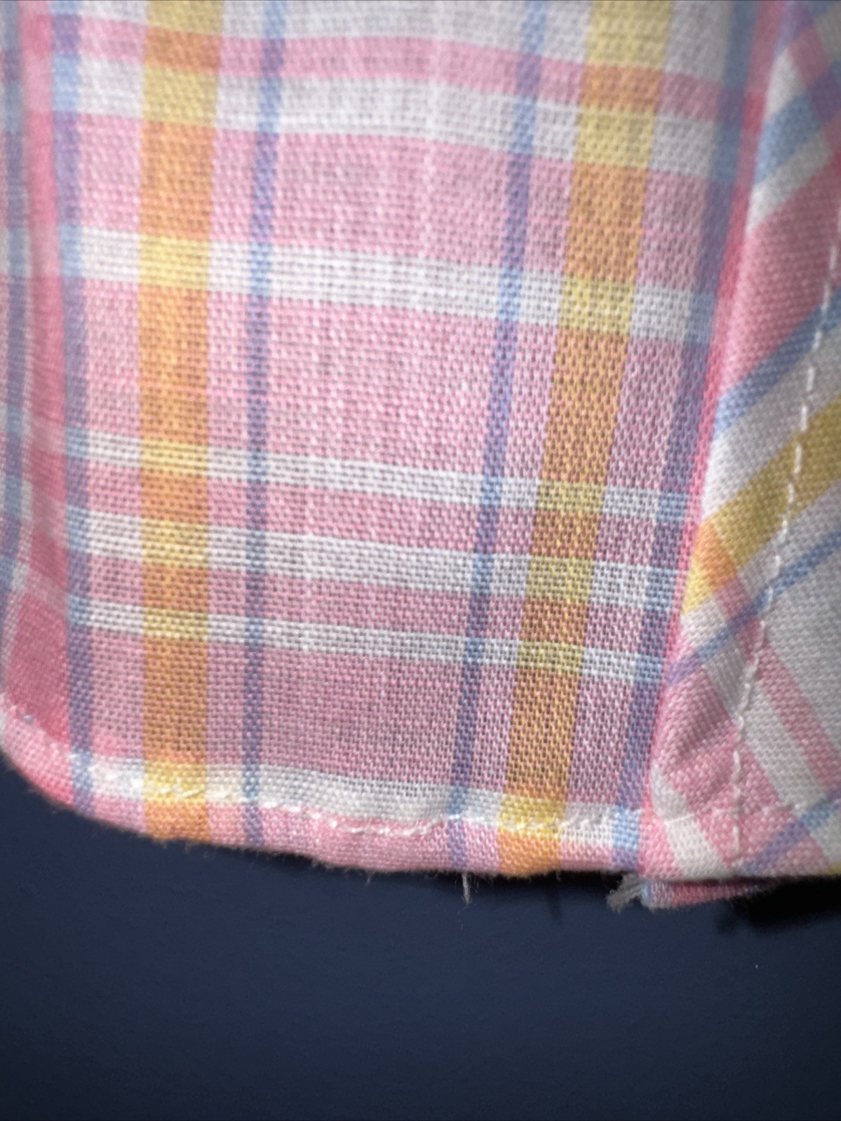 Juniors Med/Large Vintage Short Sleeve Plaid 1960 Step Up Gibson Girl