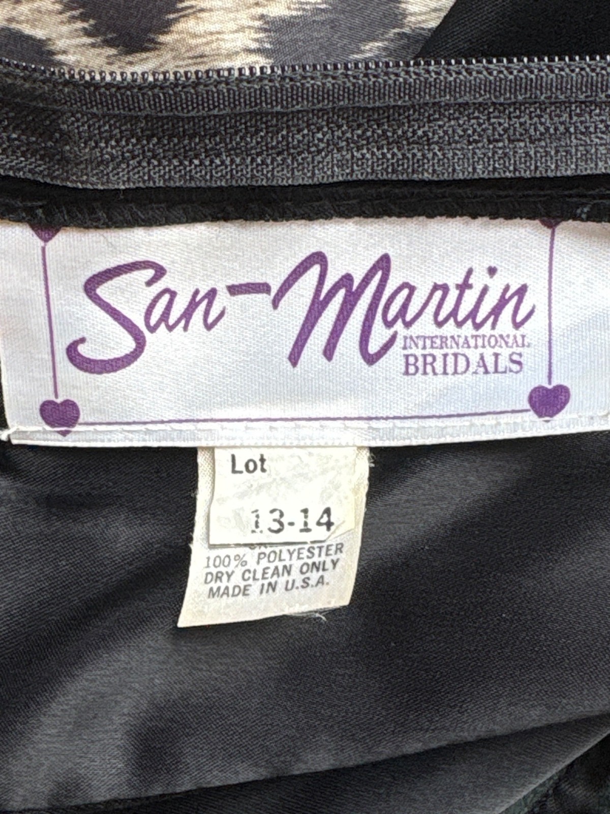 Vintage 80s San Martin Evening Gown: Strapless Black Satin Leopard Taffeta Dress