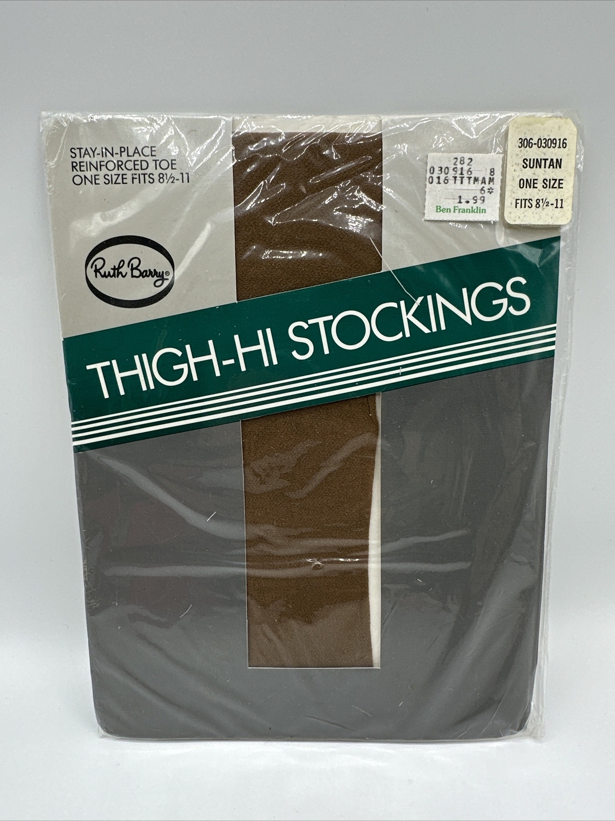Ruth Barry Vintage Thigh-Hi Stockings One Size Fits 8 1/2-11