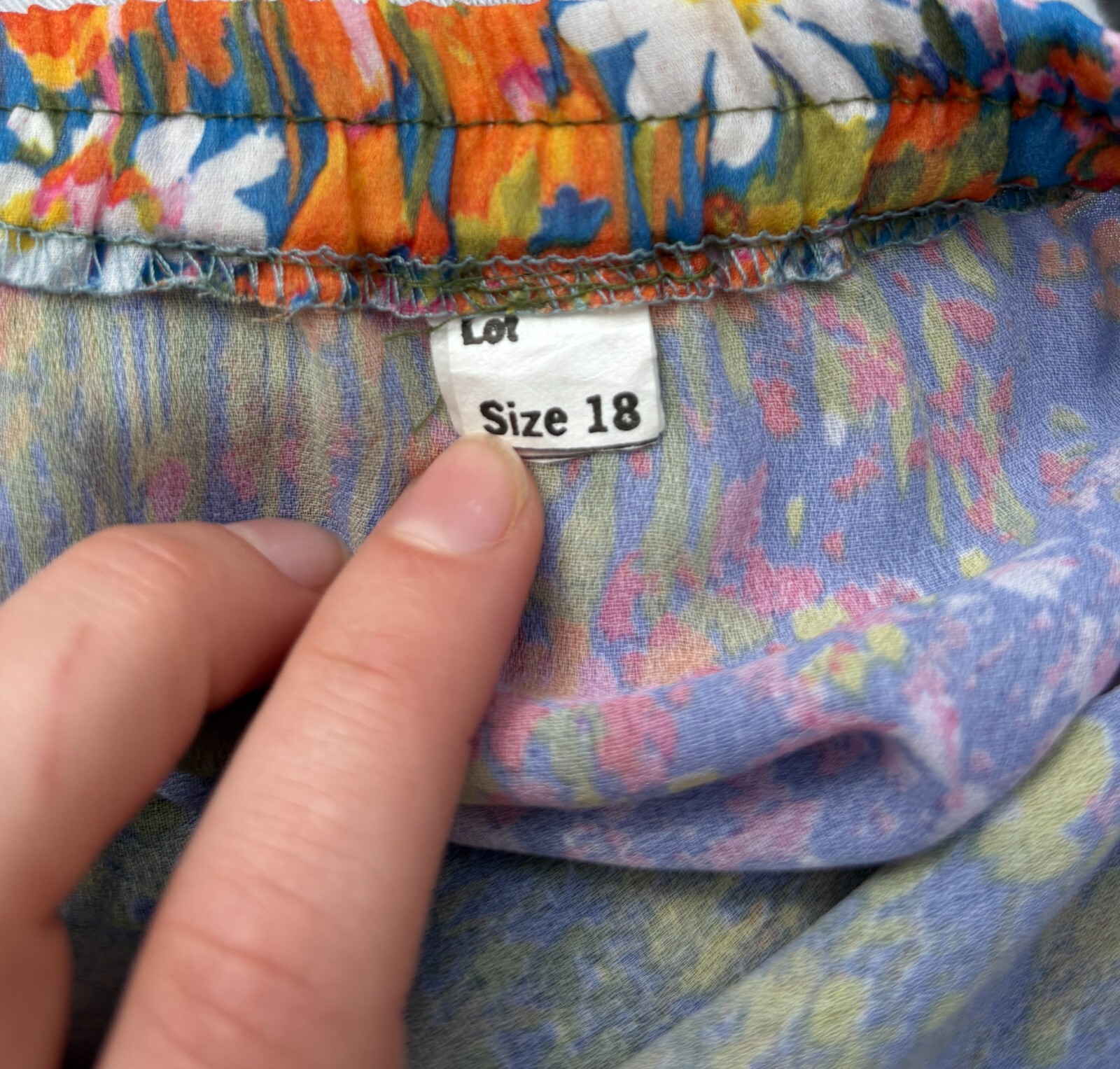 vtg 70s 80s Whimsical Hippie Boho Ditsy Floral Sheer Pleated Skirt VTG SZ 18