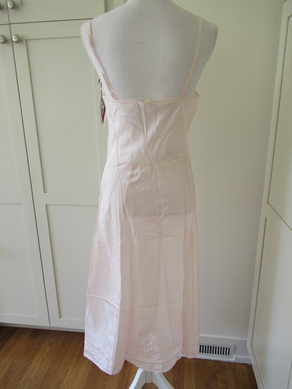 NOS Vintage NEW Pink Sears Charmode Snip-To-Fit Hem Slip RARE