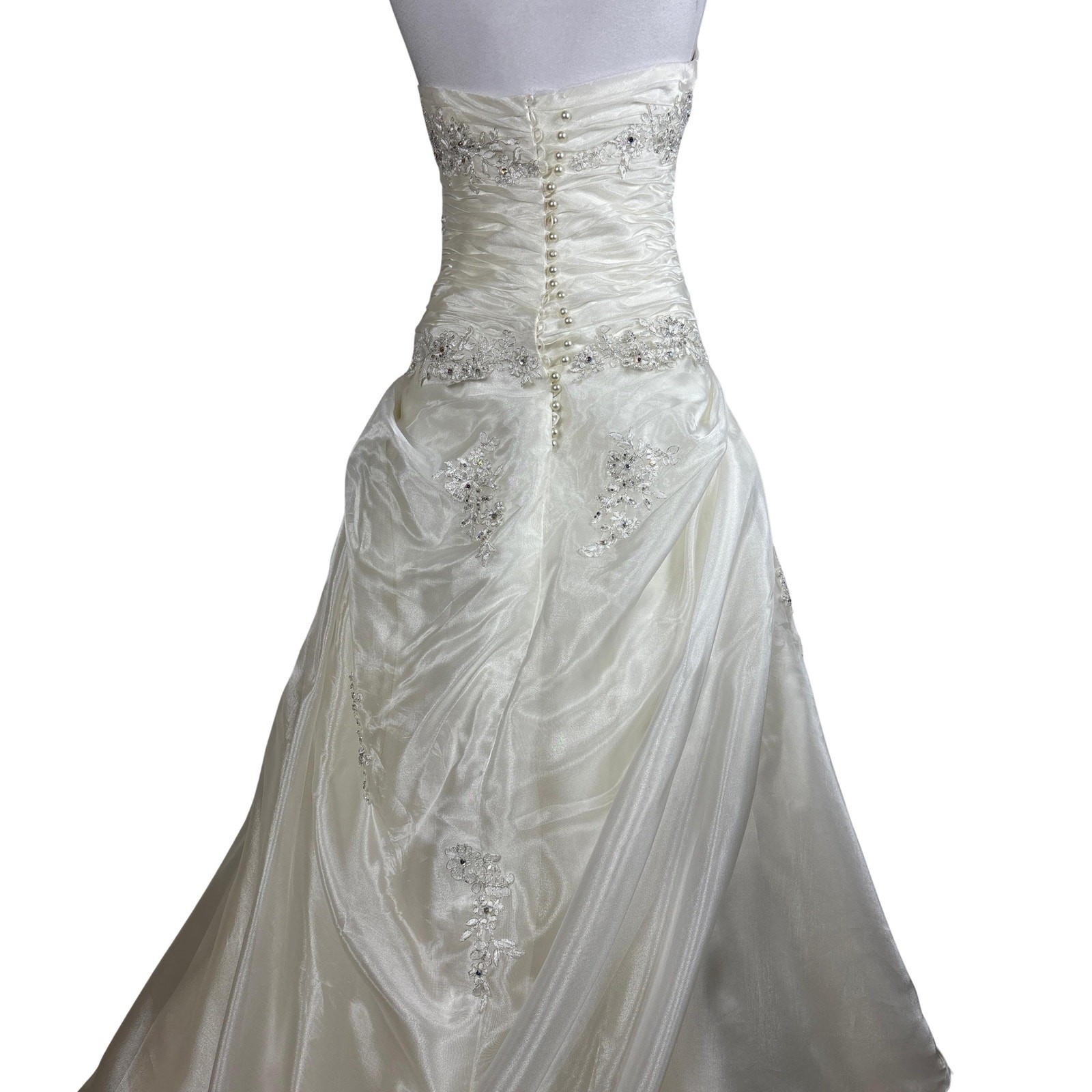 Vintage Ivory Ball Gown Wedding Dress Fairytale Bride Dress