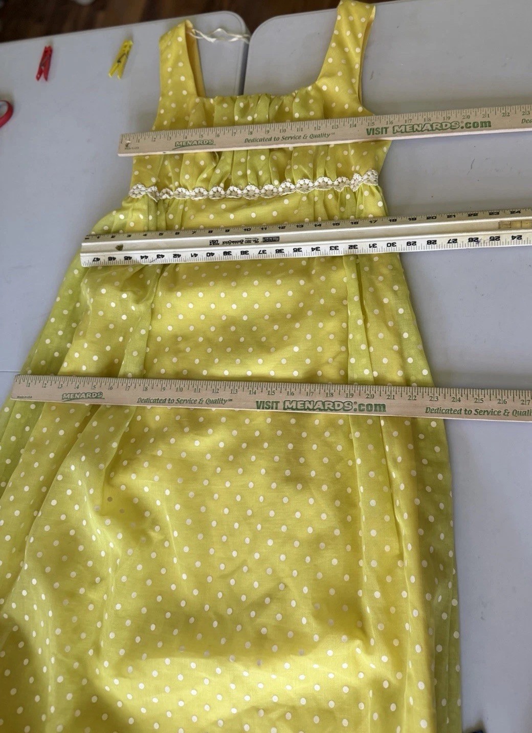 Vintage 70s Yellow Polka Dot Maxi Dress & Bolero Jacket XS/S Prarie Princess