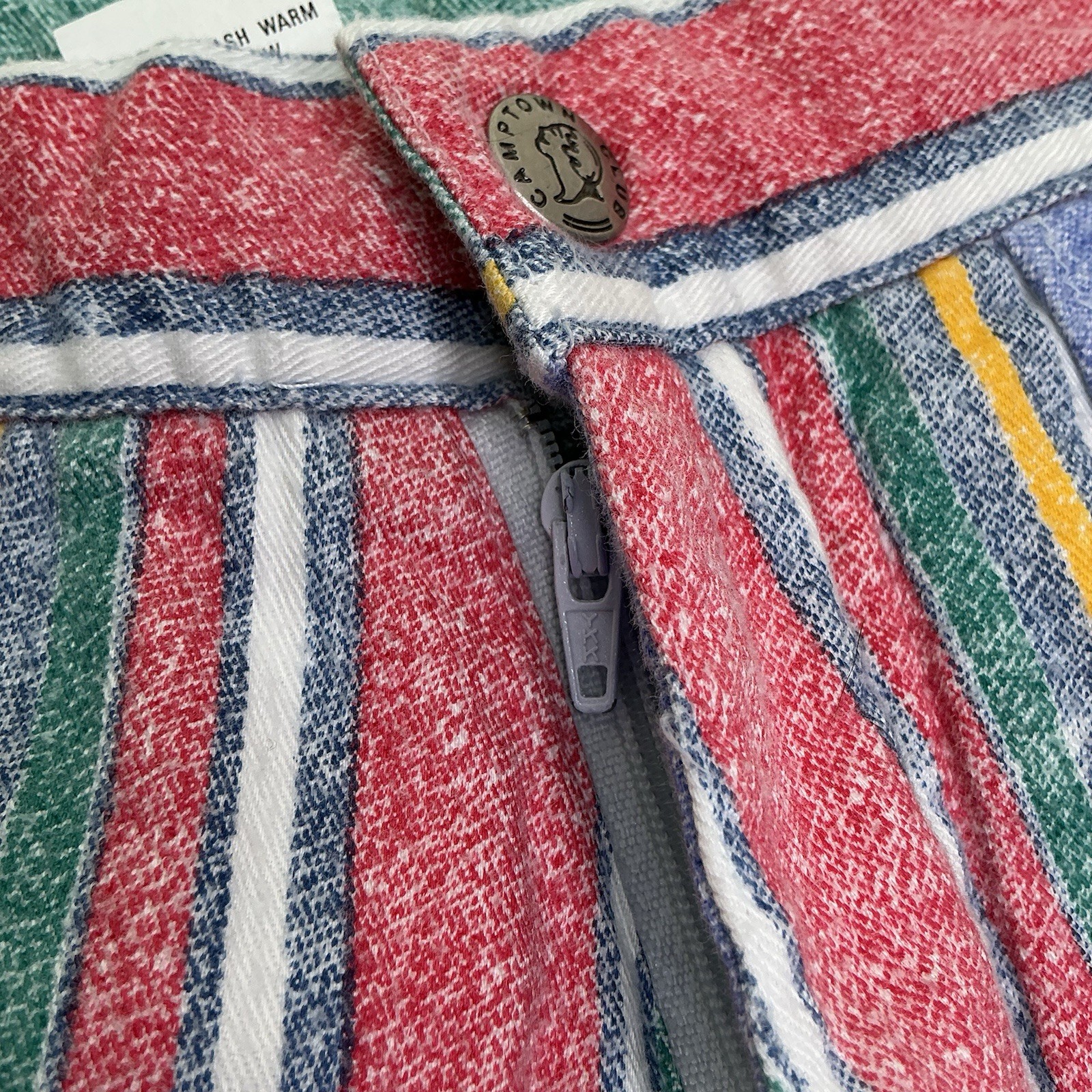 Vintage Camptown Club Original Hot Pants Shorts Striped Ruffle Junior Size 15/16