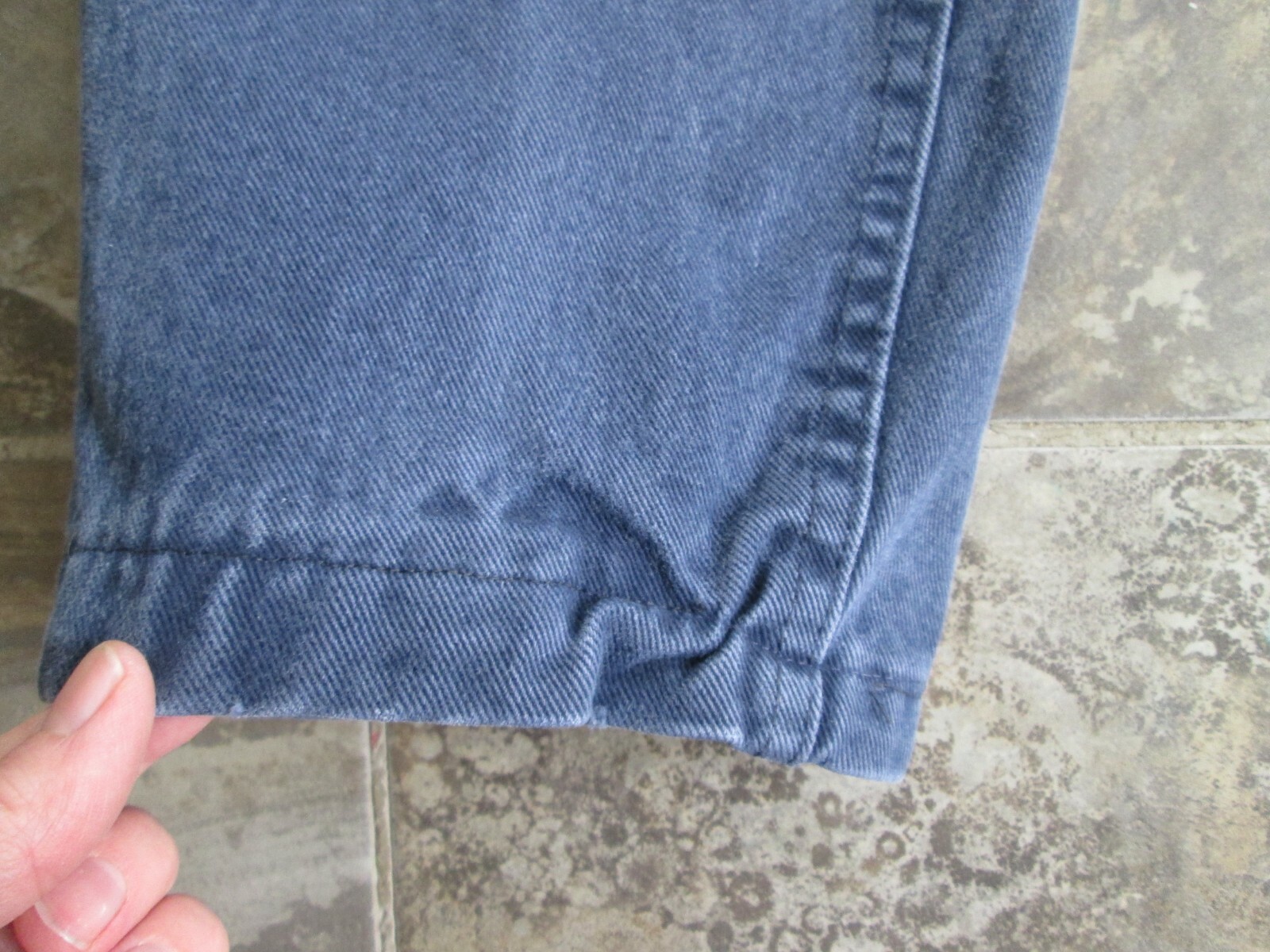 VTG Lee Mom Jeans 16 MED 32×28 Full Fit High Waist Tapered Blue Denim Parachute