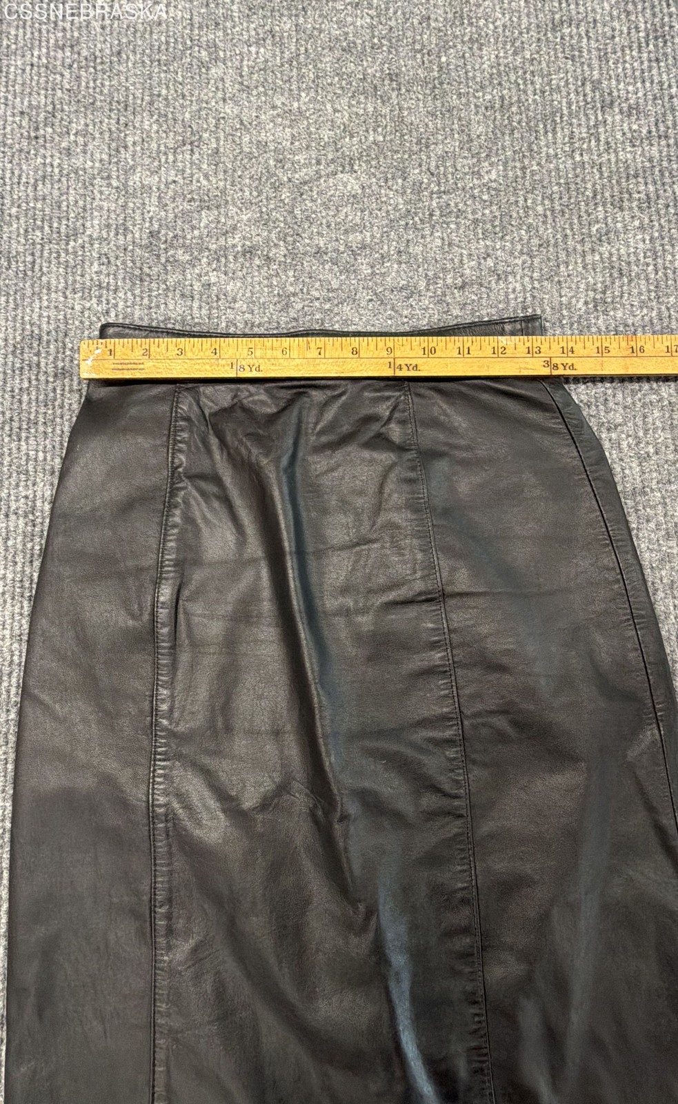 Vintage 90s G-III Leather Fashions Women’s Black High Waist Pencil Skirt Sz 7/8