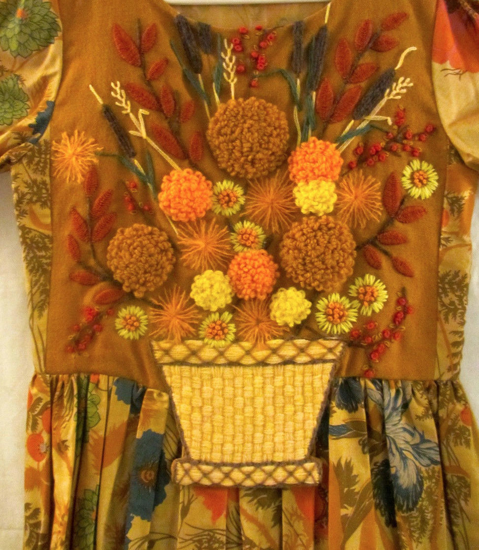 Limited Edition of One Cruel Work Embroidery & Cotton Art Dress Size S/M