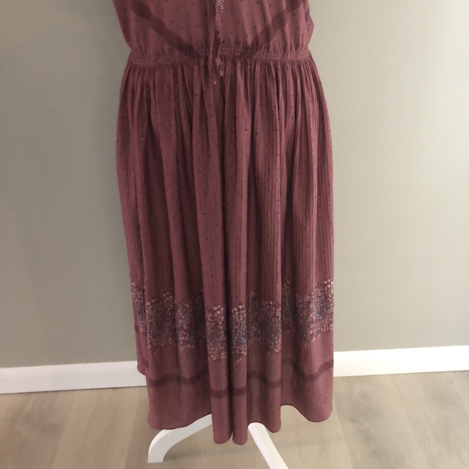 Vintage 70’s Phase II Prairie Cottage Core Rose Floral Dress See Measurements