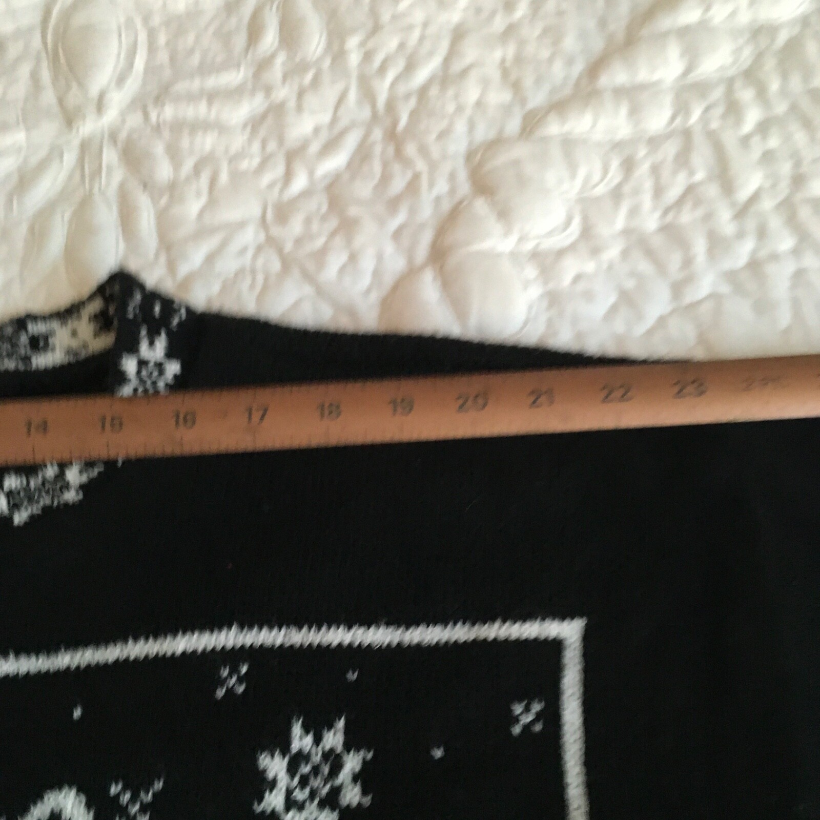 Vintage Classic Elements Ladies Print Pullover , lge, Black White Red