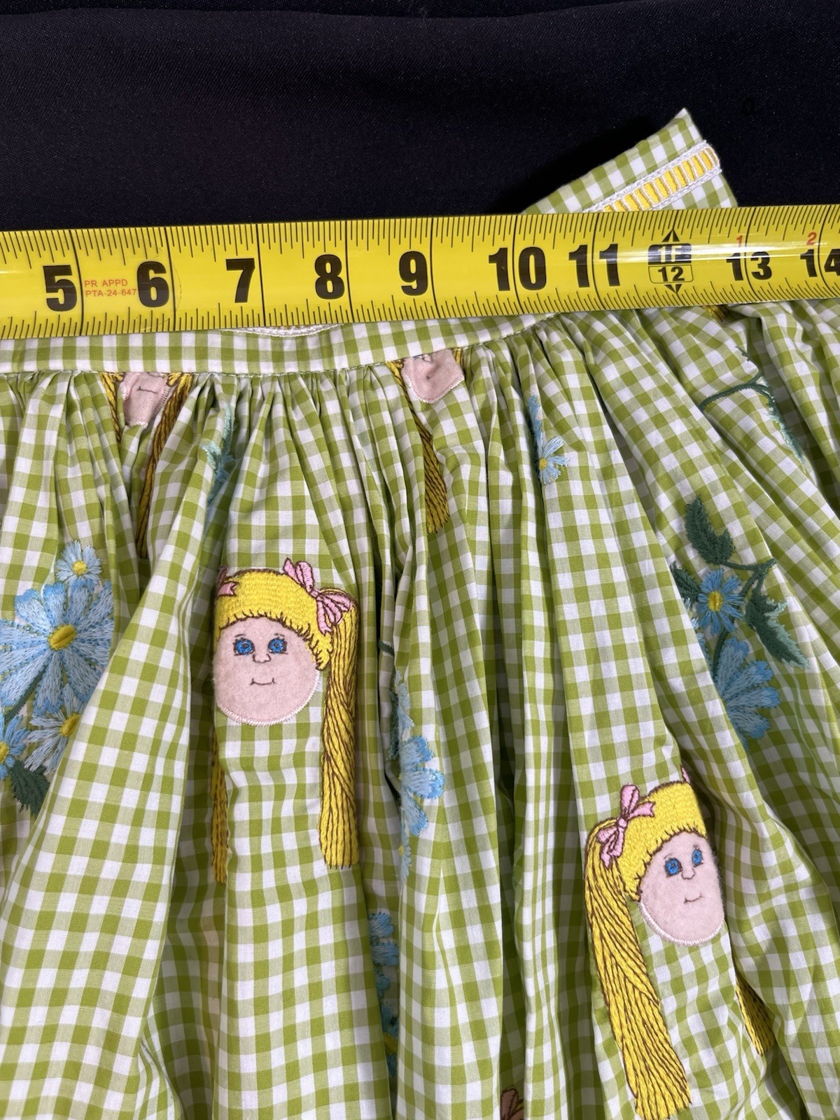Jenny Fax Lime Green Cabbage Patch Doll Skirt Size M Spring 2013