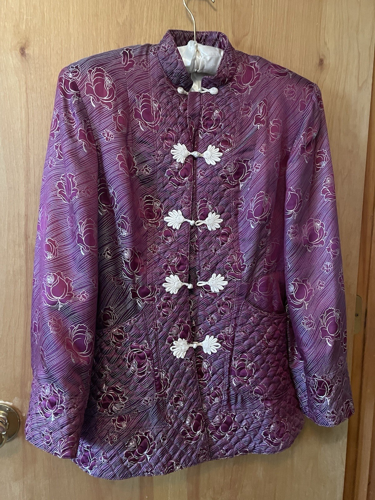 British Crown Colony Hong Kong Vintage Women’s Quilted Jacket Size S-M