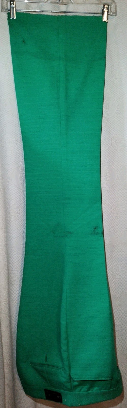 Vintage Hells Bells By Primo Bell Bottom Green Slacks Retro Hippie Flare Pants