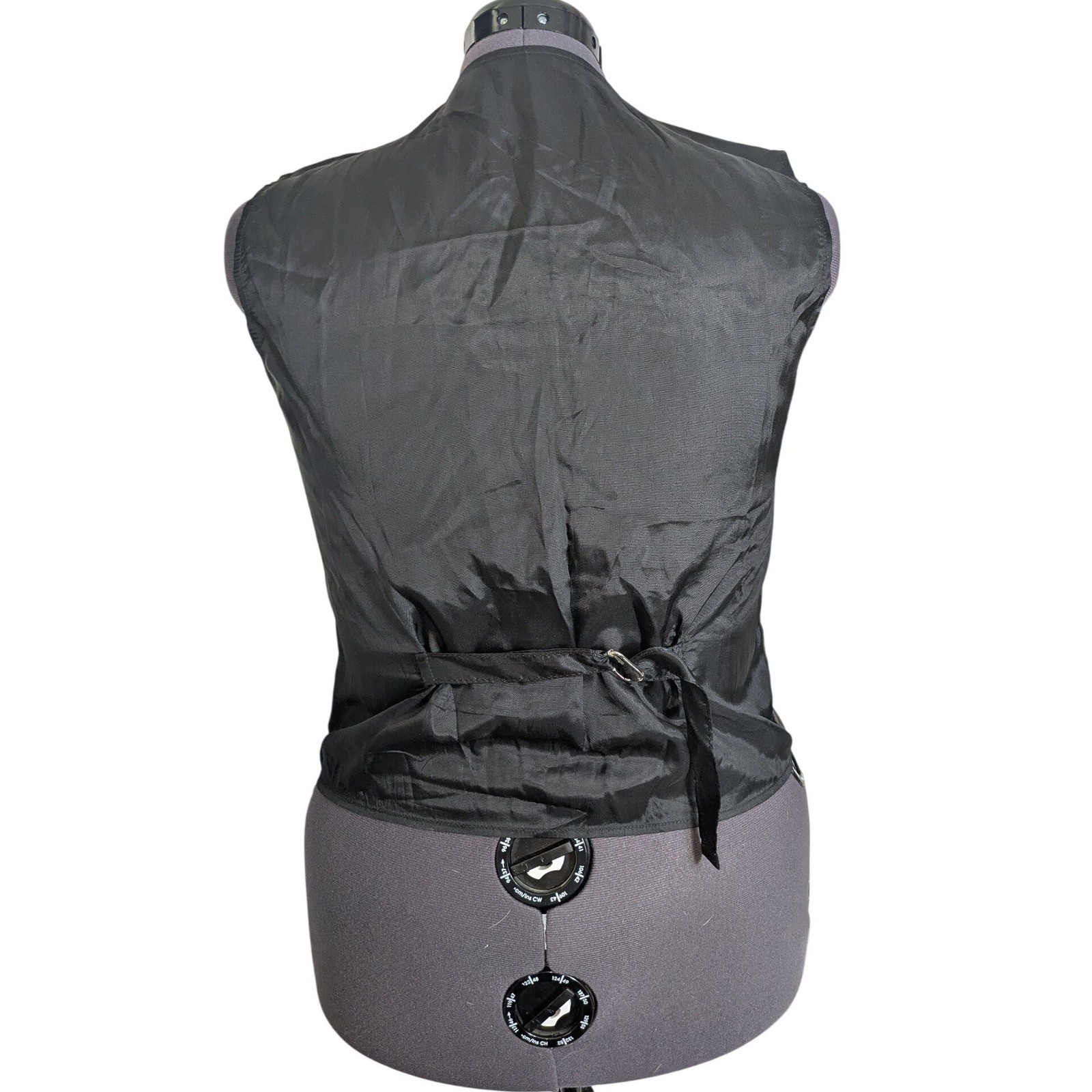 90s Dark Academia Tapestry Vest Buckle Back M Fits L/XL