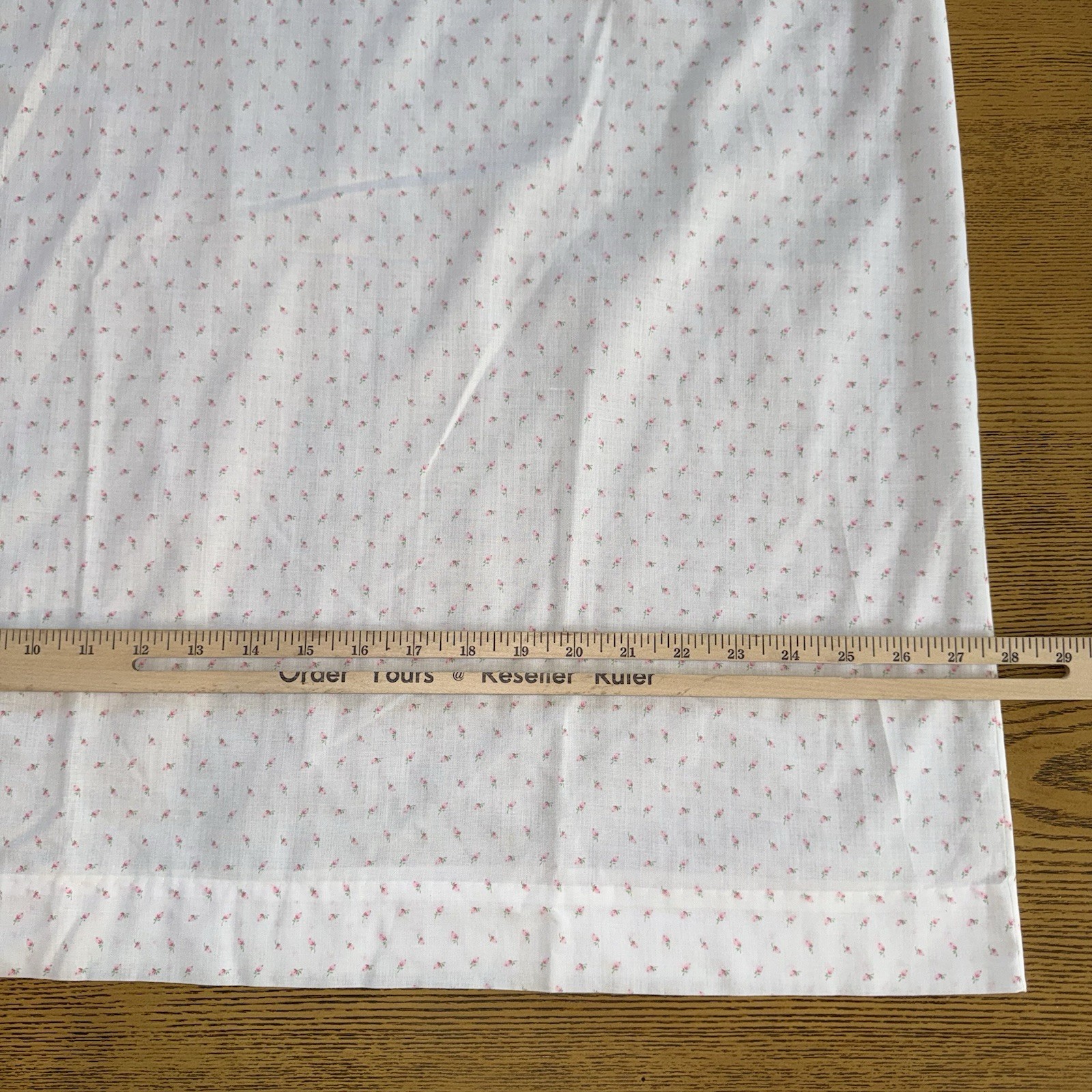 Vintage Eyelet Bib Rosebud Maxi Nightgown Pink Ribbon 1960’s Sz S/M Cottage Core