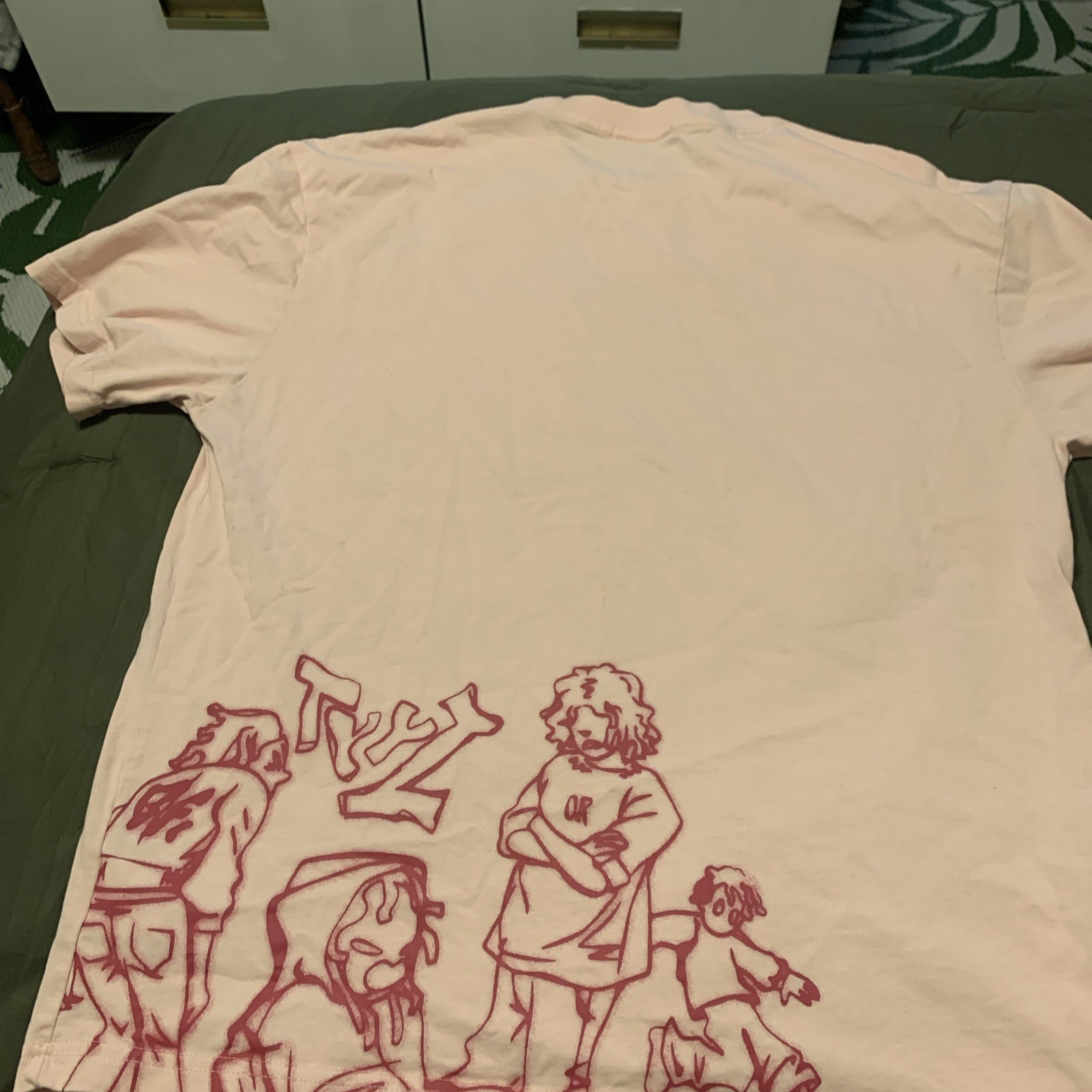 Vintage Size Medium Vamtac Shirt Hot Pink On Pink “We Vaguely Feel Many”