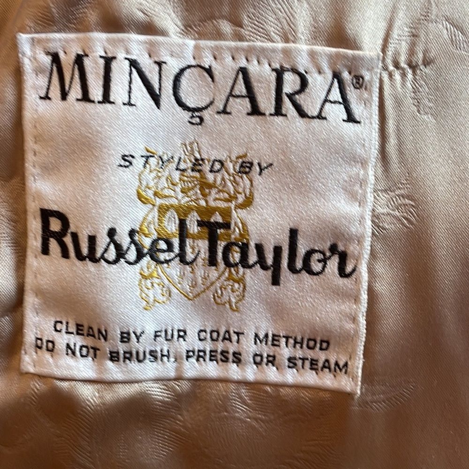 Mincara by Russel Taylor Vintage Faux Fur Coat