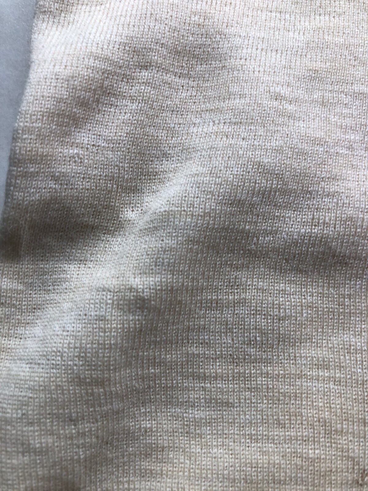 vintage retro 60s Berger Ribana undershirt top natural size 40 virgin wool woven ribbon