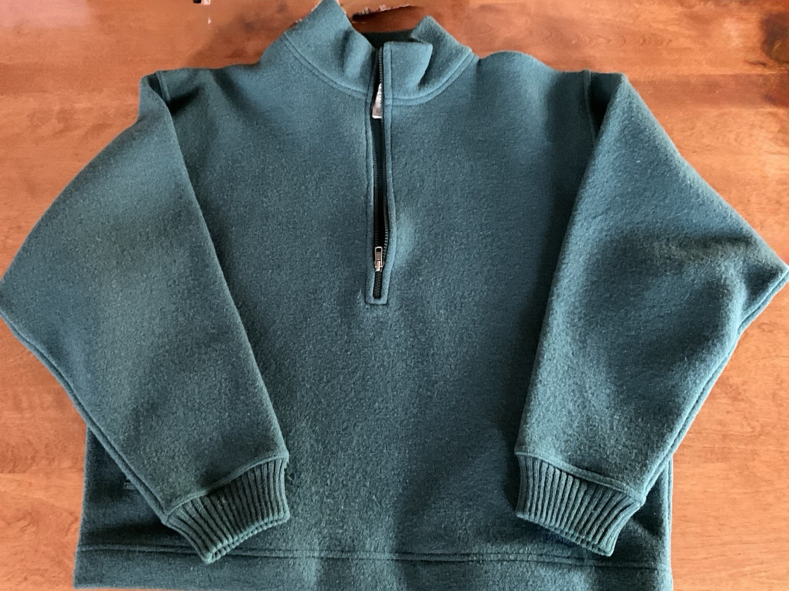 PATAGONIA WOMENS 1980’S VINTAGE HALF ZIP BOILED WOOL CUFFED LARGE