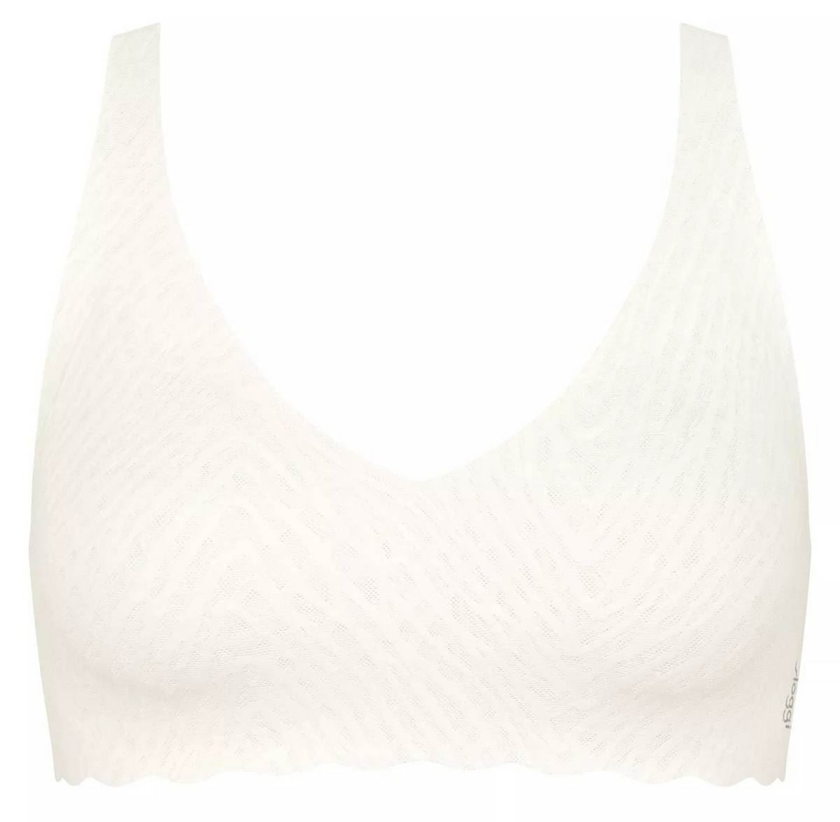 Sloggi Womens Zero Feel Bliss Soft Bra – Silk White