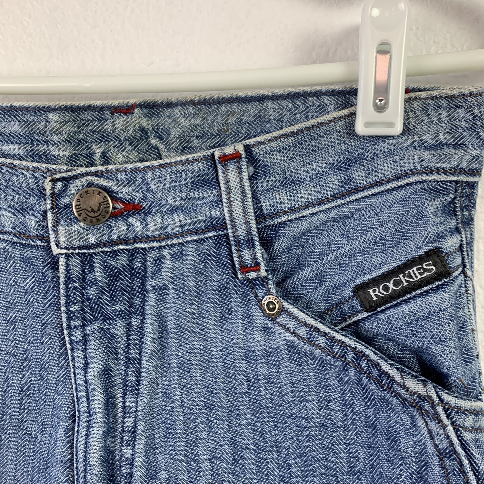 Vintage Rockies Jeans Women’s 27/5 High Waist Tapered Leg 1990s Herringbone