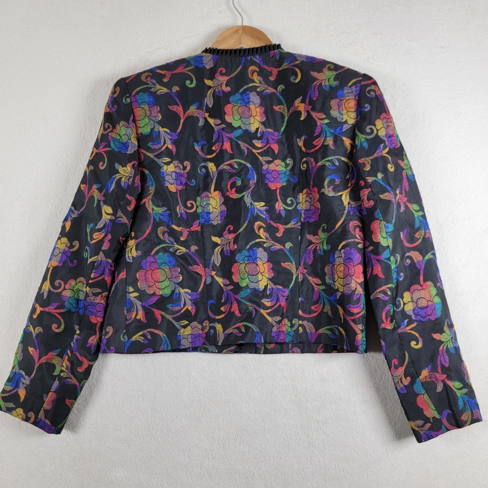 Vintage 80’s 90’s Don Caster Rainbow Floral – Waspy Preppy Blazer Women’s 6
