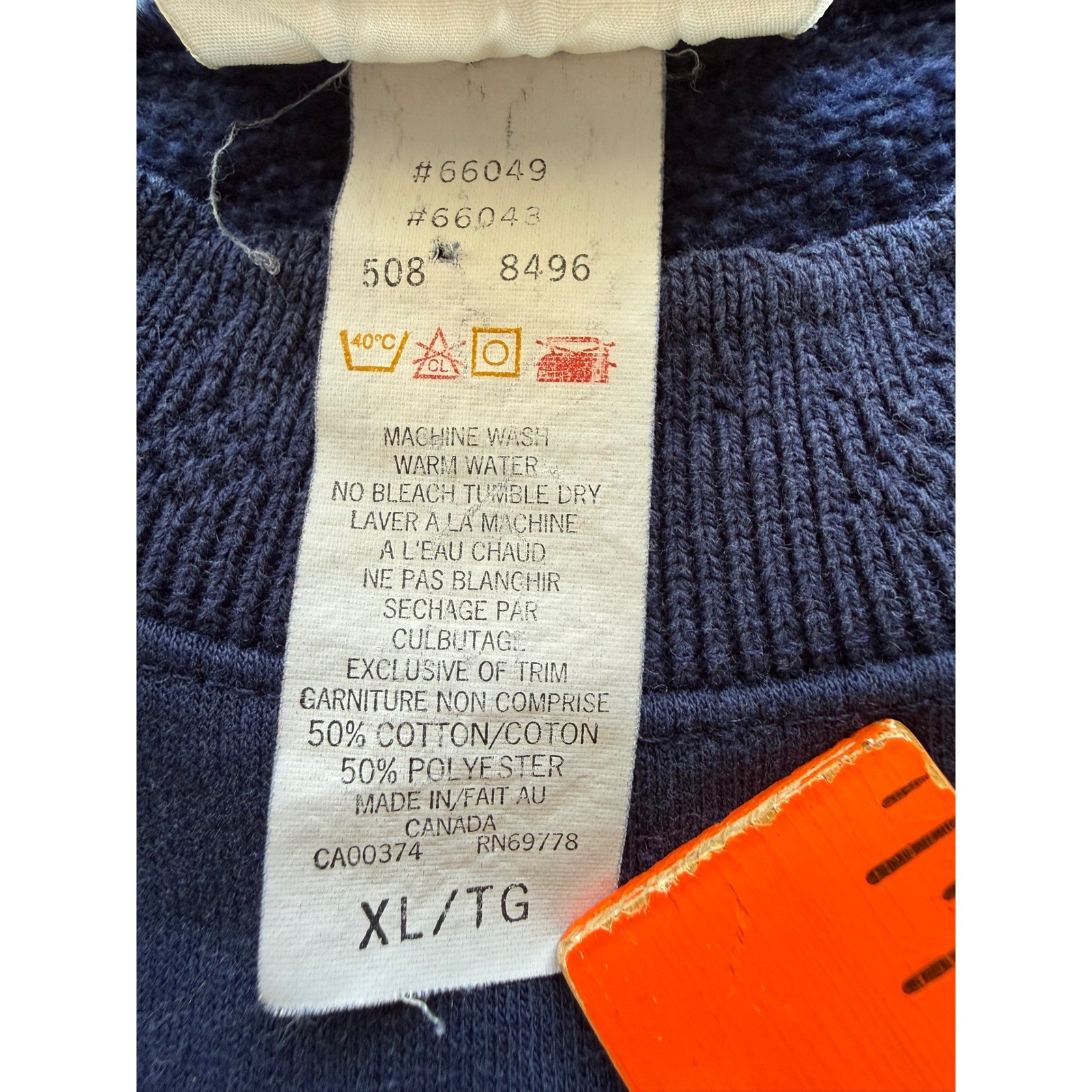 Vintage Northern Reflections Navy Blue Floral Bouquet Sweatshirt Women’s XL
