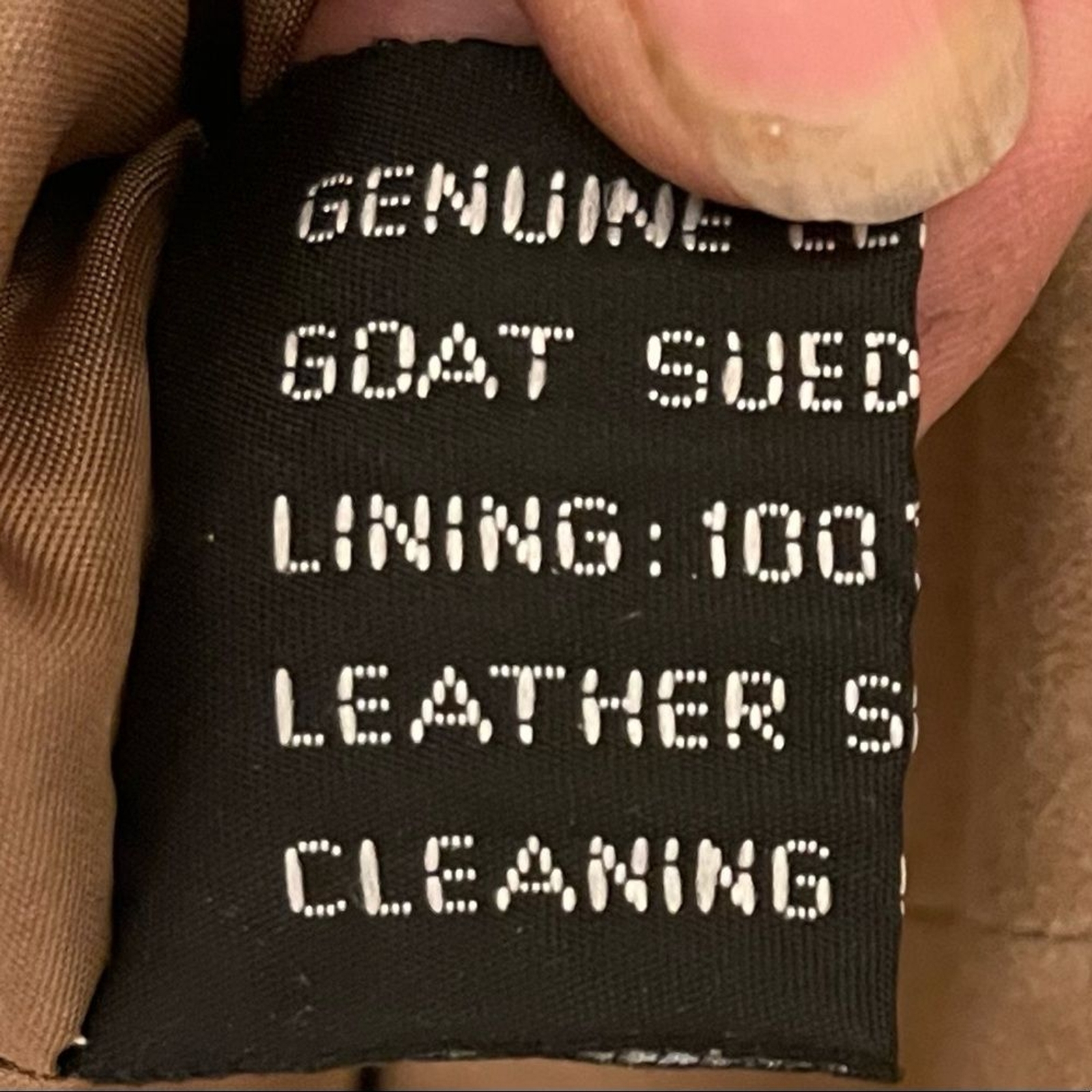 Vintage 1990’s Laundry Industry 100% Goat Suede Top in a Size Medium