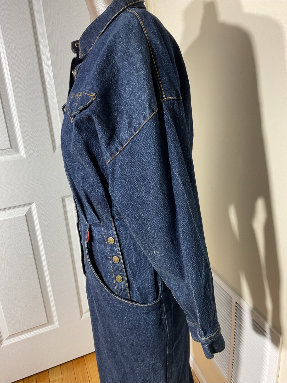 Rare 1980’s Vintage Rococo Jeans Dress Midi Size 8 Excellent Condition