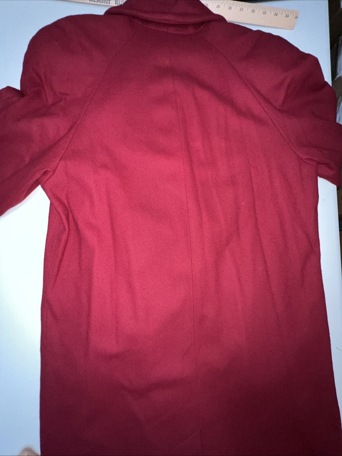 Vintage Bromley collection overcoat women’s 10 wool red Double breasted lined