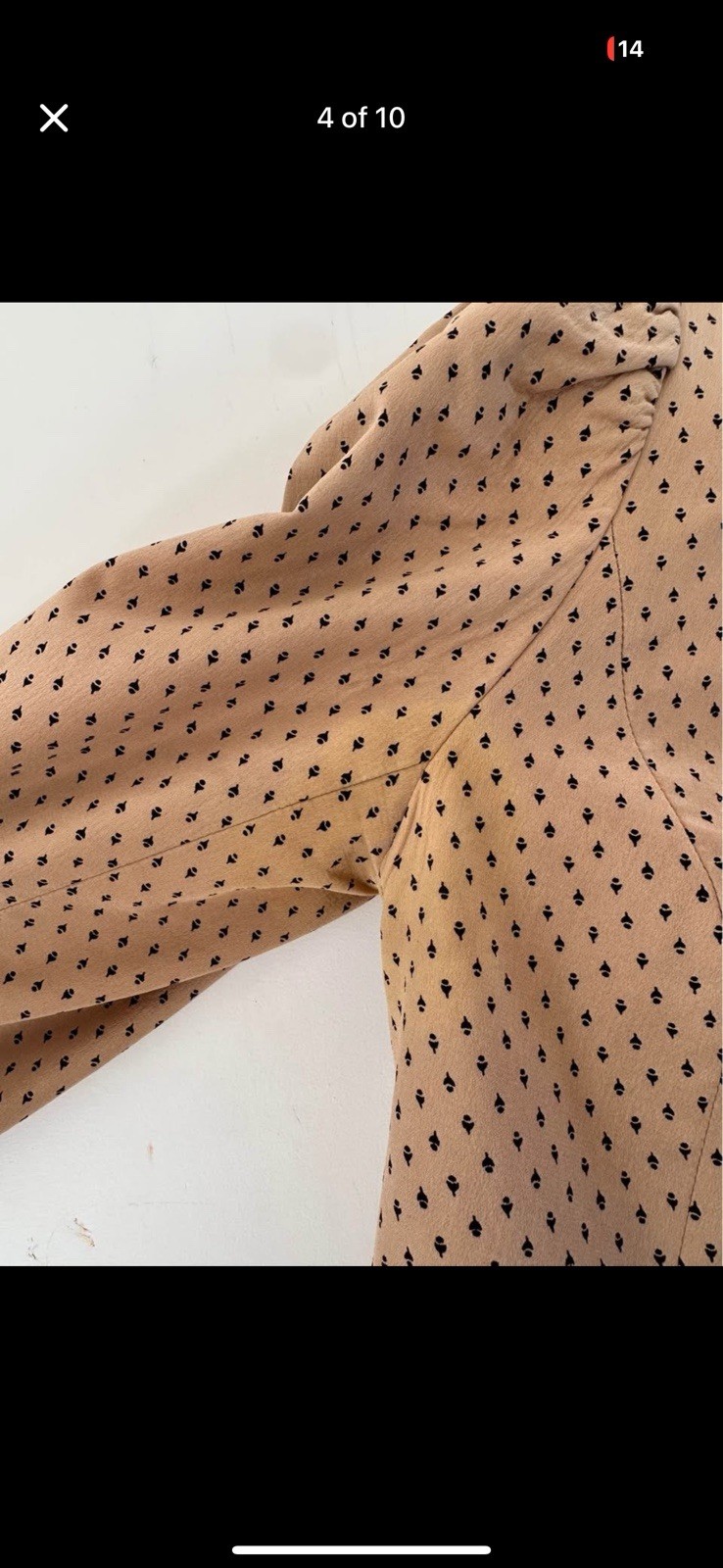 David Hayes 100% Silk Skirt Suit Women’s Size 10