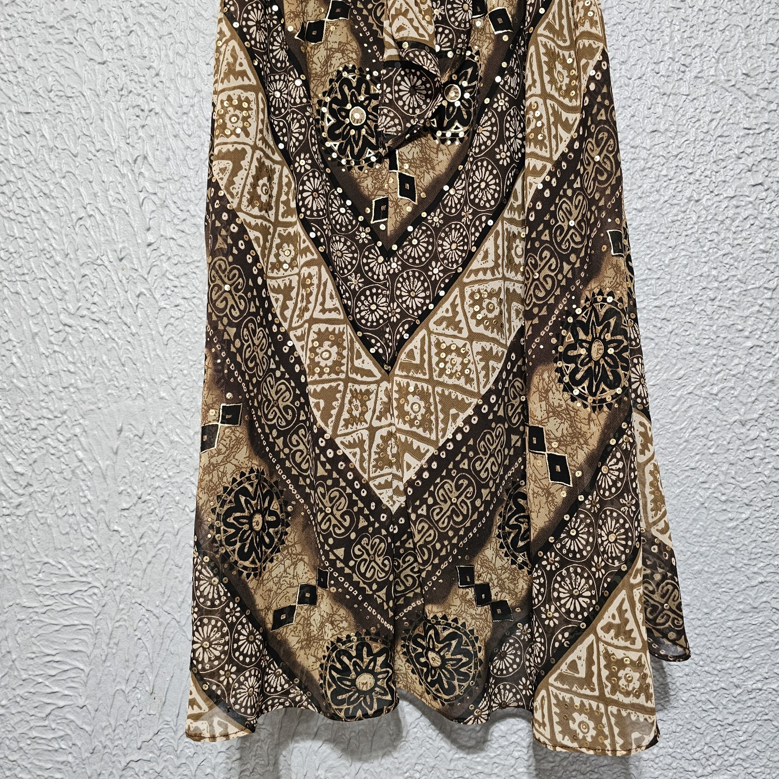Vtg Babydoll Slip Dress Womens Size 12 Paisley Whimsigoth Fairy Grunge Y2k