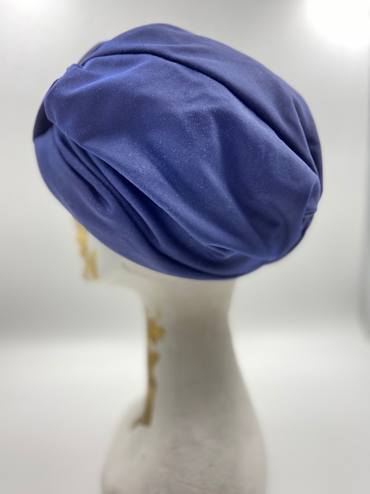 Vintage swim cap | vintage bathing cap | blue turban | blue turban | shower cap