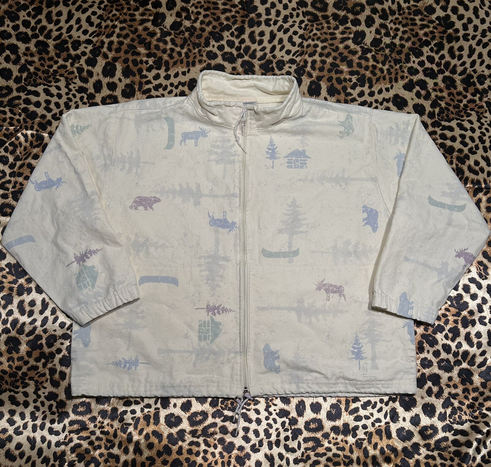 Vintage Artisans Screen Printing & Embroidery Cabinet Moose Jacket