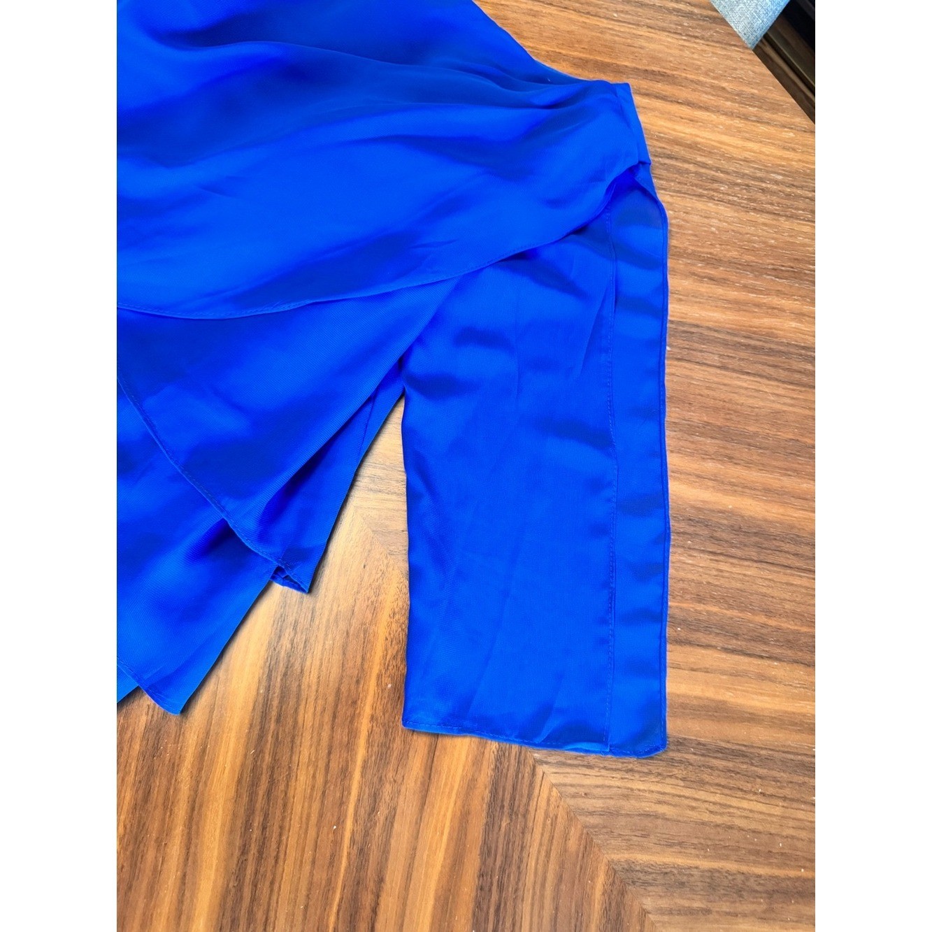 Bridess Royal Blue Chiffon Layered Gown Mother of Bride NWT