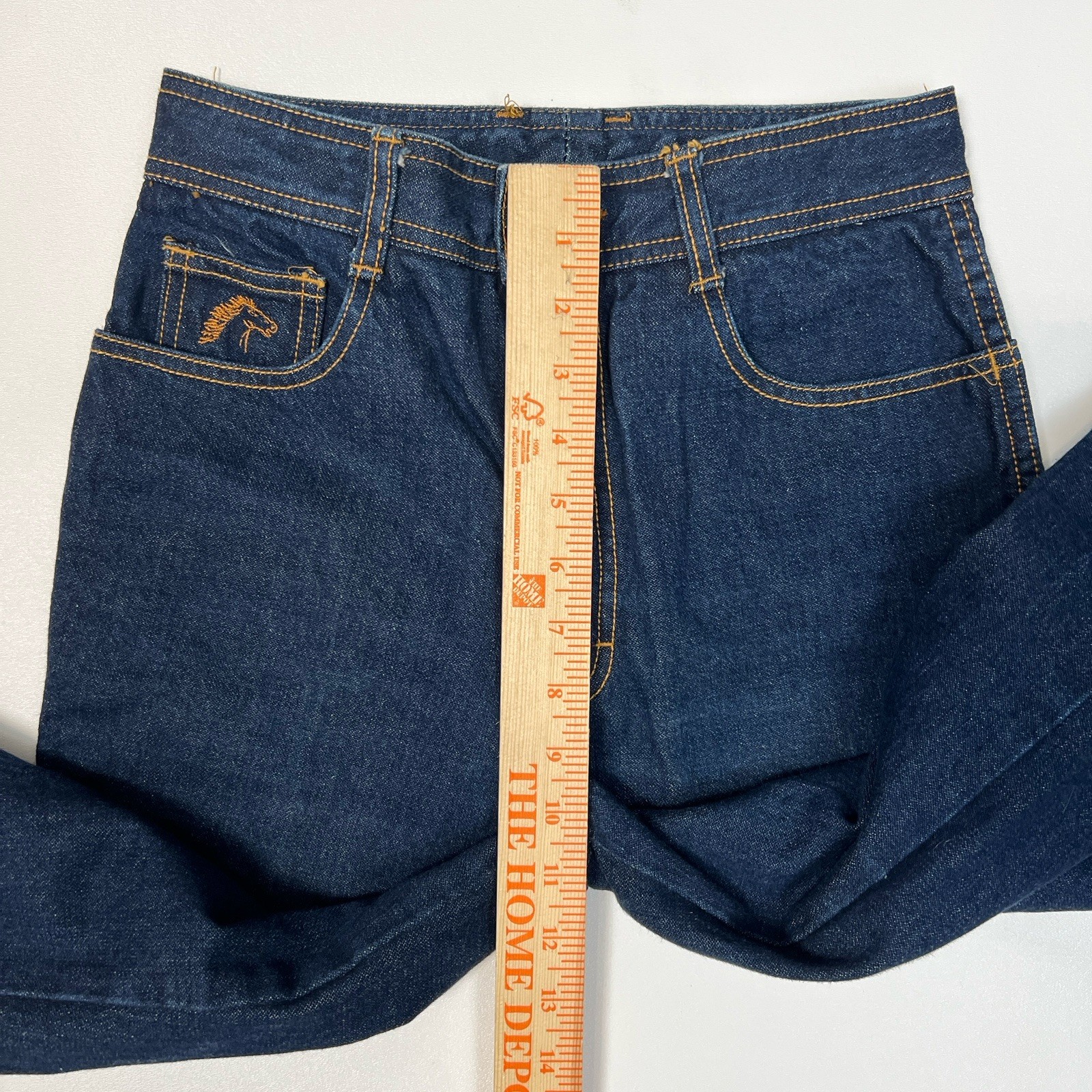 Vintage 80s Jordache Jeans Horse Head Logo Dark Wash Straight High Rise Size 29