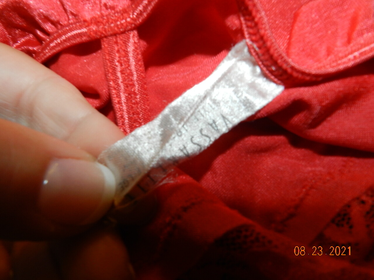 VTG mesh high neck thong bodysuit teddy Vasarette 10-114 lace high cut french L