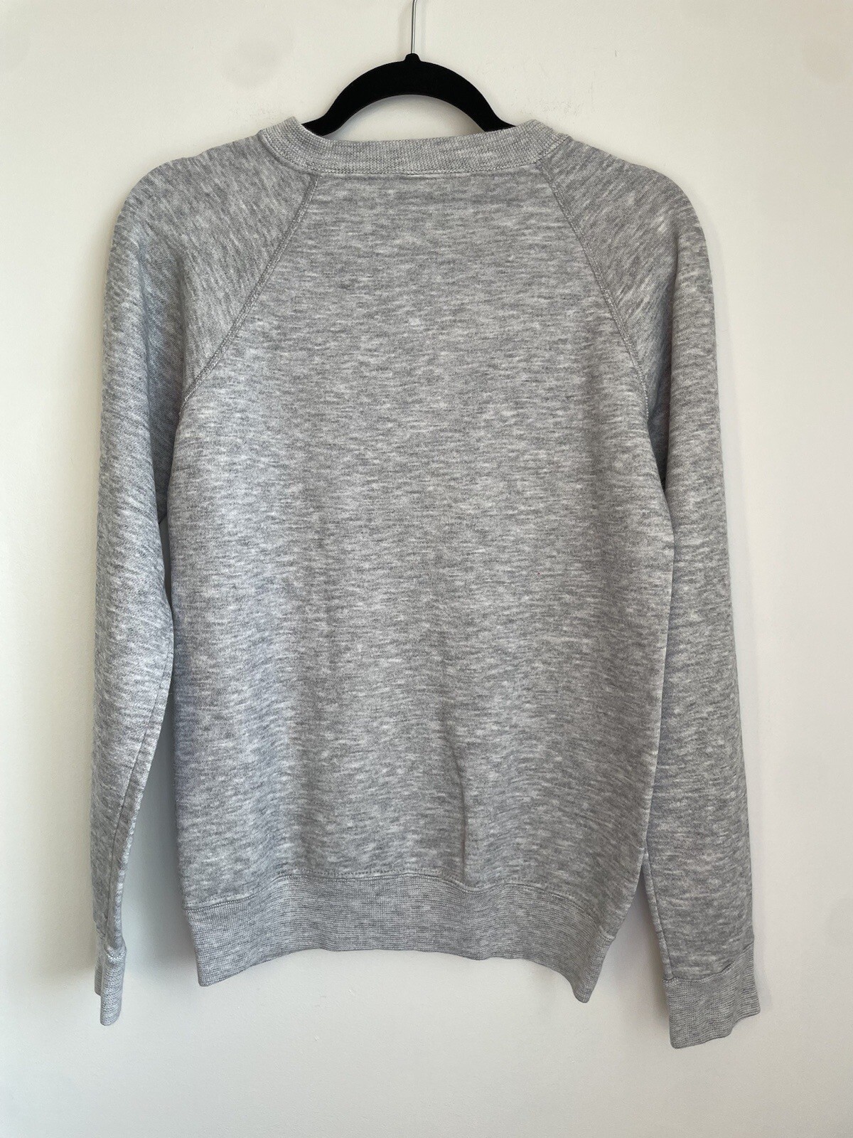 Vintage S 80s Sweatshirt Crewneck Heather Grey Native American Horse EUC