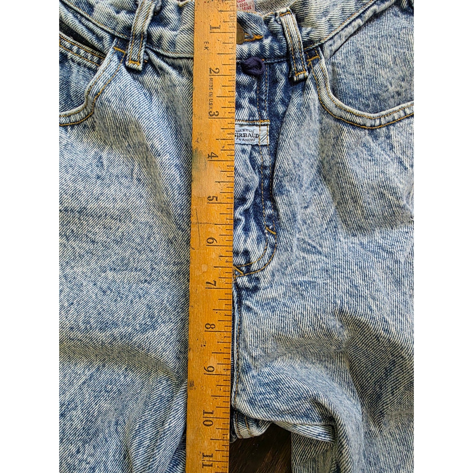 Marithe Francois Girbaud Vintage Acid Wash High Waisted Tapered Mom Jeans 9/10