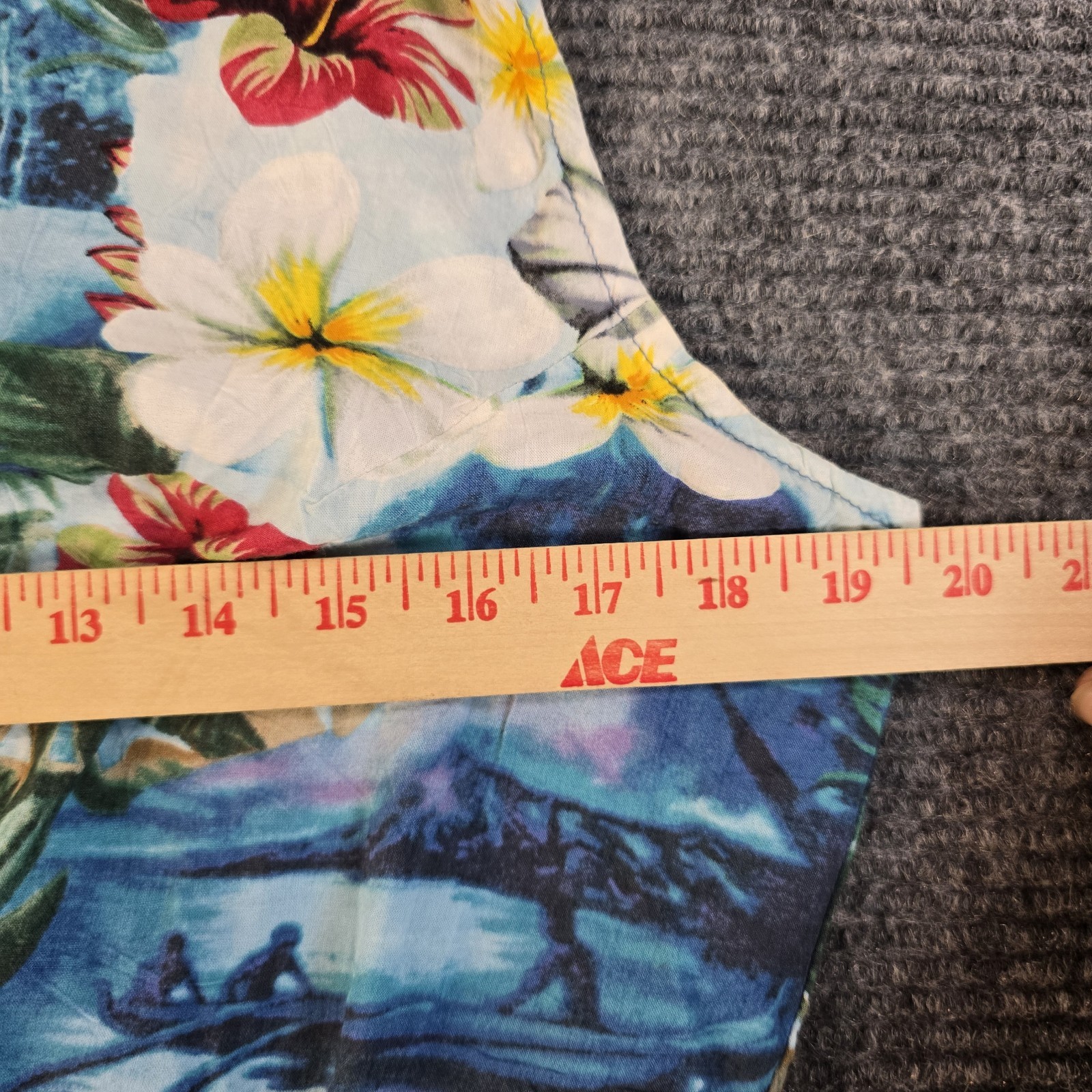 Vintage 1990s Tropical Paradise Button Up Crop Top by Jams World – Sz Large