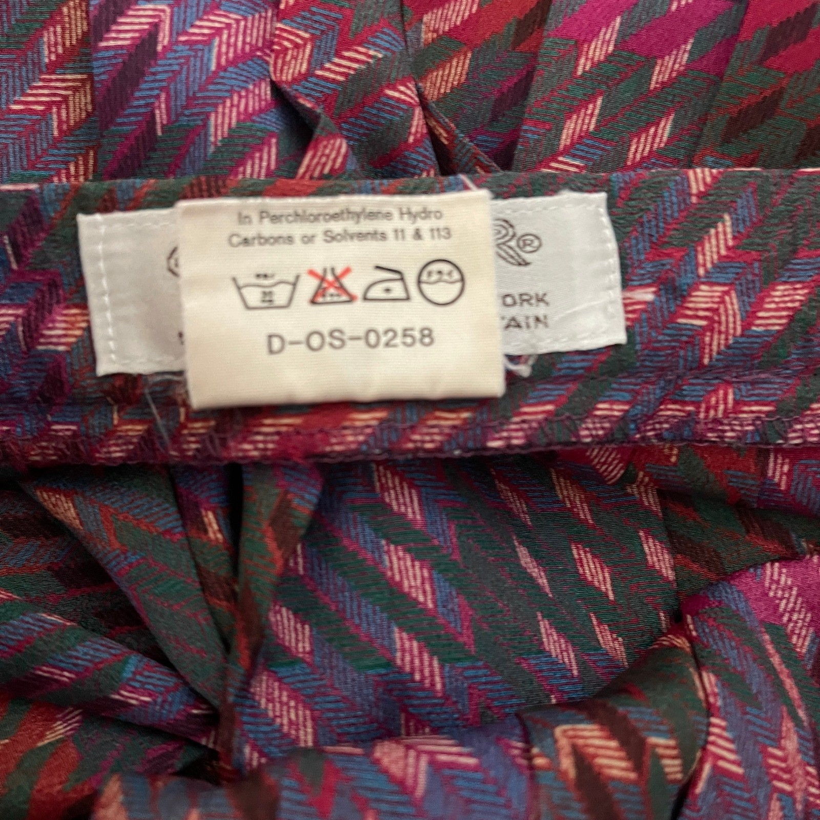 Vtg 80s Jaeger London Pleated Midi Skirt Plaid Purple Dark Academia Preppy 10
