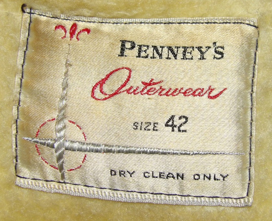 VINTAGE 1950s PENNEY’S PLAID WOOL WINTER COAT! PILE LININING! 4-BUTTON FRONT! 42