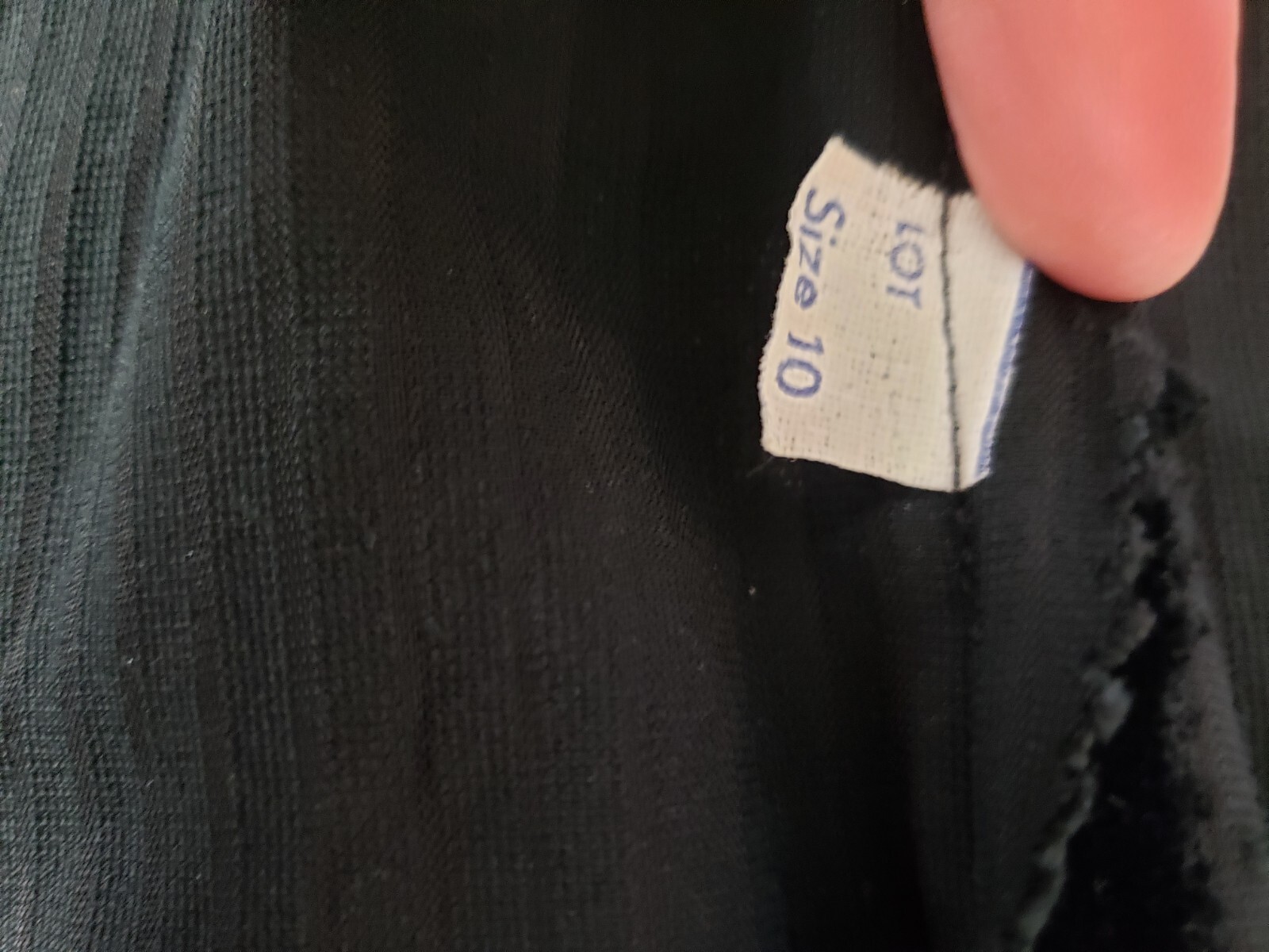 Vtg Pedestal Originals Dress Velvet Corduroy Like V Neck Black Sm