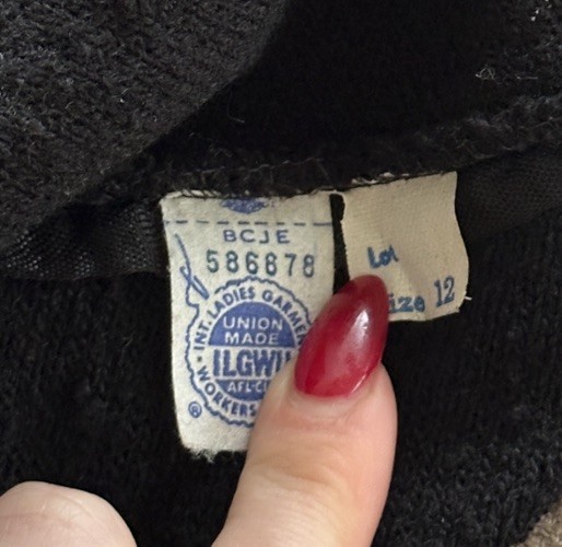 1960s Goldworm Italy Black Bouclé Knit Matching Set Mod Lounge Pant Suit