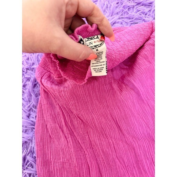 Vici dolls Flying tomato 2 piece skirt and top set pink and red size medium